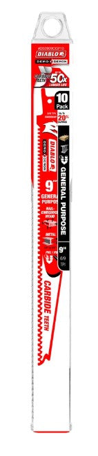 9 in. Demo Demon Carbide General Purpose Recip (10-Pack)