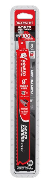 Diablo 9 in. 10 TPI Steel Demon® Amped Medium Metal Carbide Rec