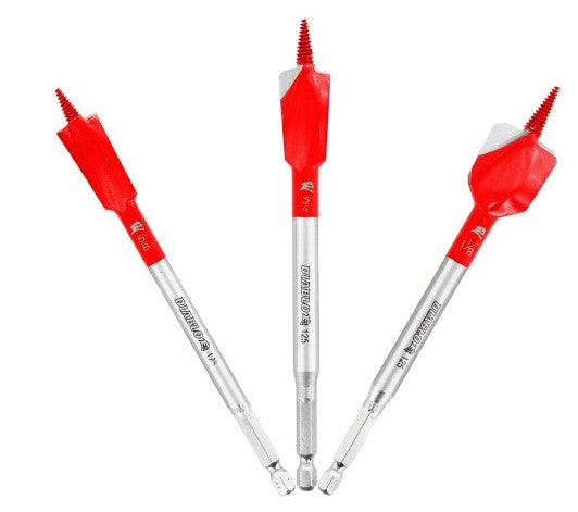 Diablo Demo Demon Spade Bit Set for Nail-Embedded Wood (3-Piece