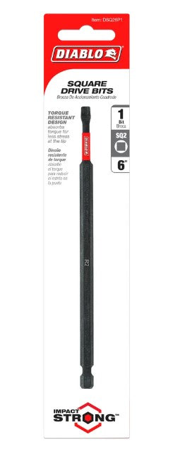 6 in. #2 Square Drive Bit