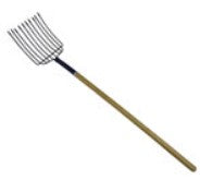 10 TINE MANURE/BEDDING FORK
48" WOOD HANDLE