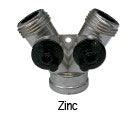 ZINC HOSE Y W/DUAL SHUT OFF