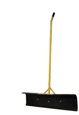 BIG PUSH, 24" BLK POLY, CURVED HNDL