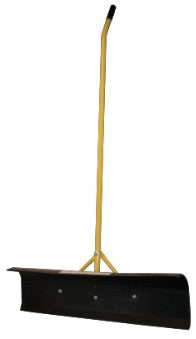 BIG PUSH, 36" BLK POLY, CURVED HNDL