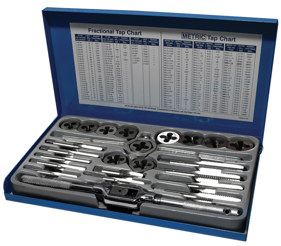24PC NC/NF TAP/DIE SET