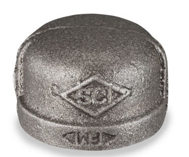 1-1/4" BLACK CAPS
