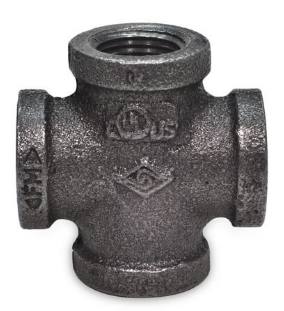 1-1/2" BLACK CROSS
