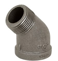 4" 45' BLACK STREET ELBOW