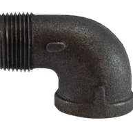 1-1/2" 90' BLACK STREET ELBOW