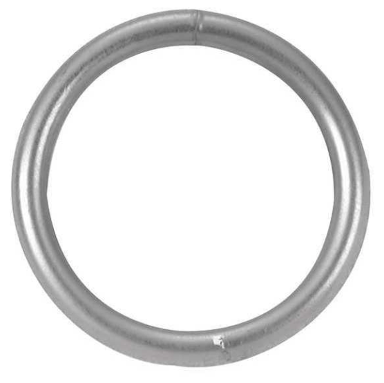 5/16X2" WELDED RING, BRIGHT