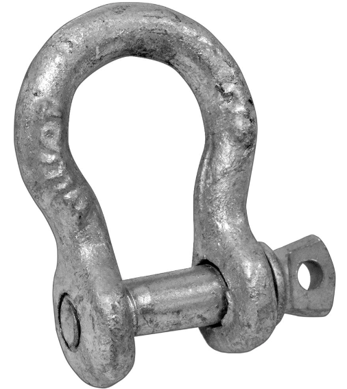 1/4" ANCHOR SHACKLE, SCREW PIN, PAINTED