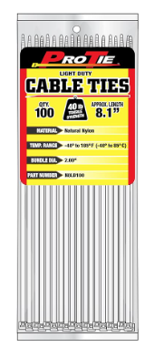 8.1" LIGHT DUTY, NATURAL, 100PK
