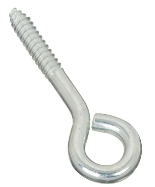 3/8X4-1/2" LAG SCREW EYES, ZN, 10/BAG