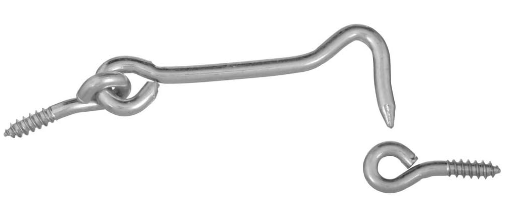 2-1/2" GATE HOOK & EYES, 2/PK