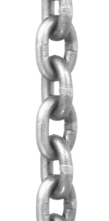 5/16" X 100' HI-TEST CHAIN, ZP, RND PL