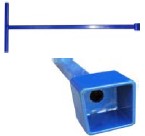 60" WATER METER KEY, T-HANDLE, 2" BOX BASE