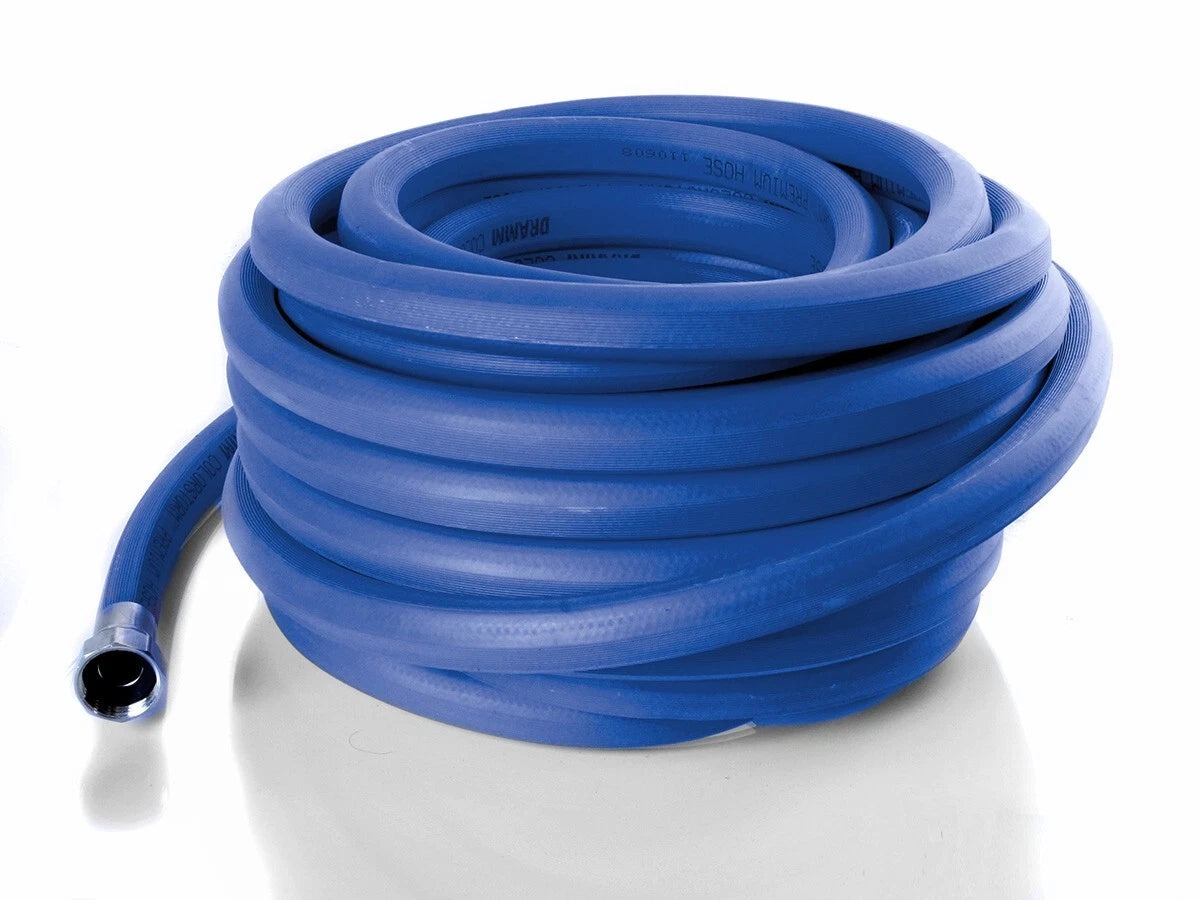 PREMIUM RUBBER HOSE 5/8" x 50' BLUE, 130 PSI 160 DEG