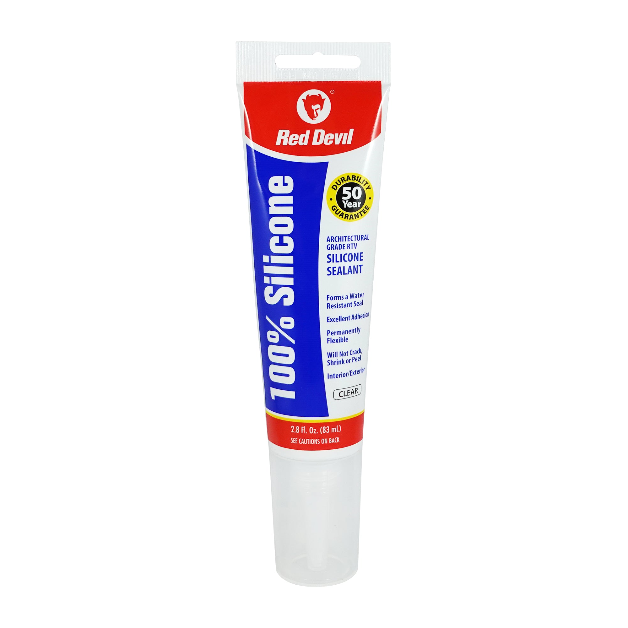 100% SILICONE, CLEAR 2.8OZ