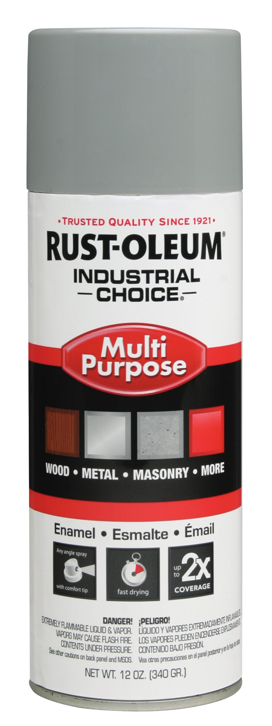Rust-Oleum MULTI-PURPOSE ANSI 49, MED GRAY GLOSS, 12oz