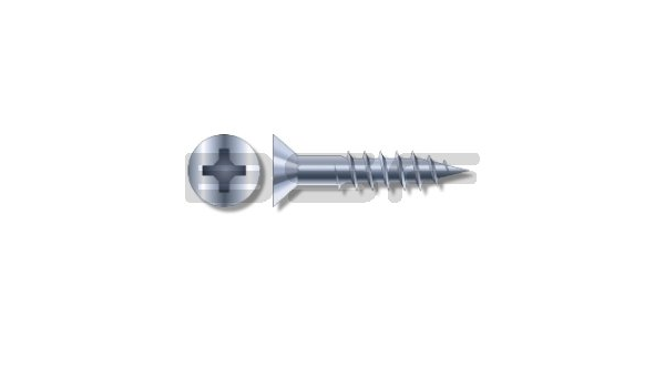 #10-13x1 1/2" FLAT HEAD PHIL WOOD SCREW ZINC 100BX