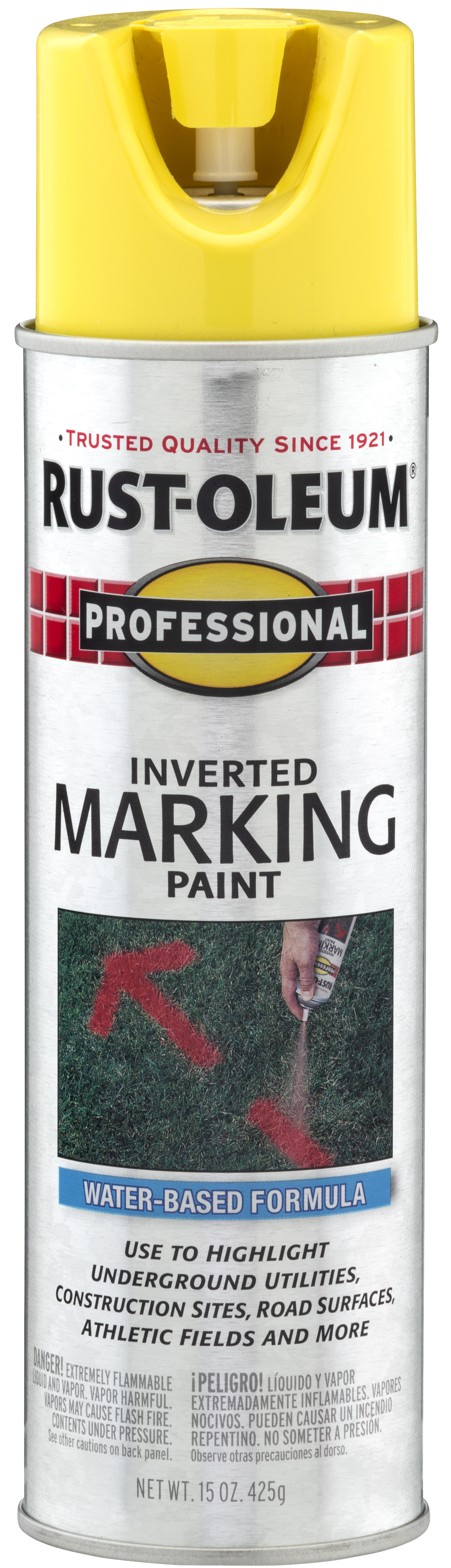 HI-VIS YELLOW 15OZ INV MARKING PAINT