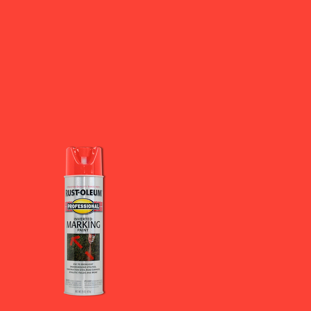 RED-ORANGE 15OZ INV MARKING PAINT