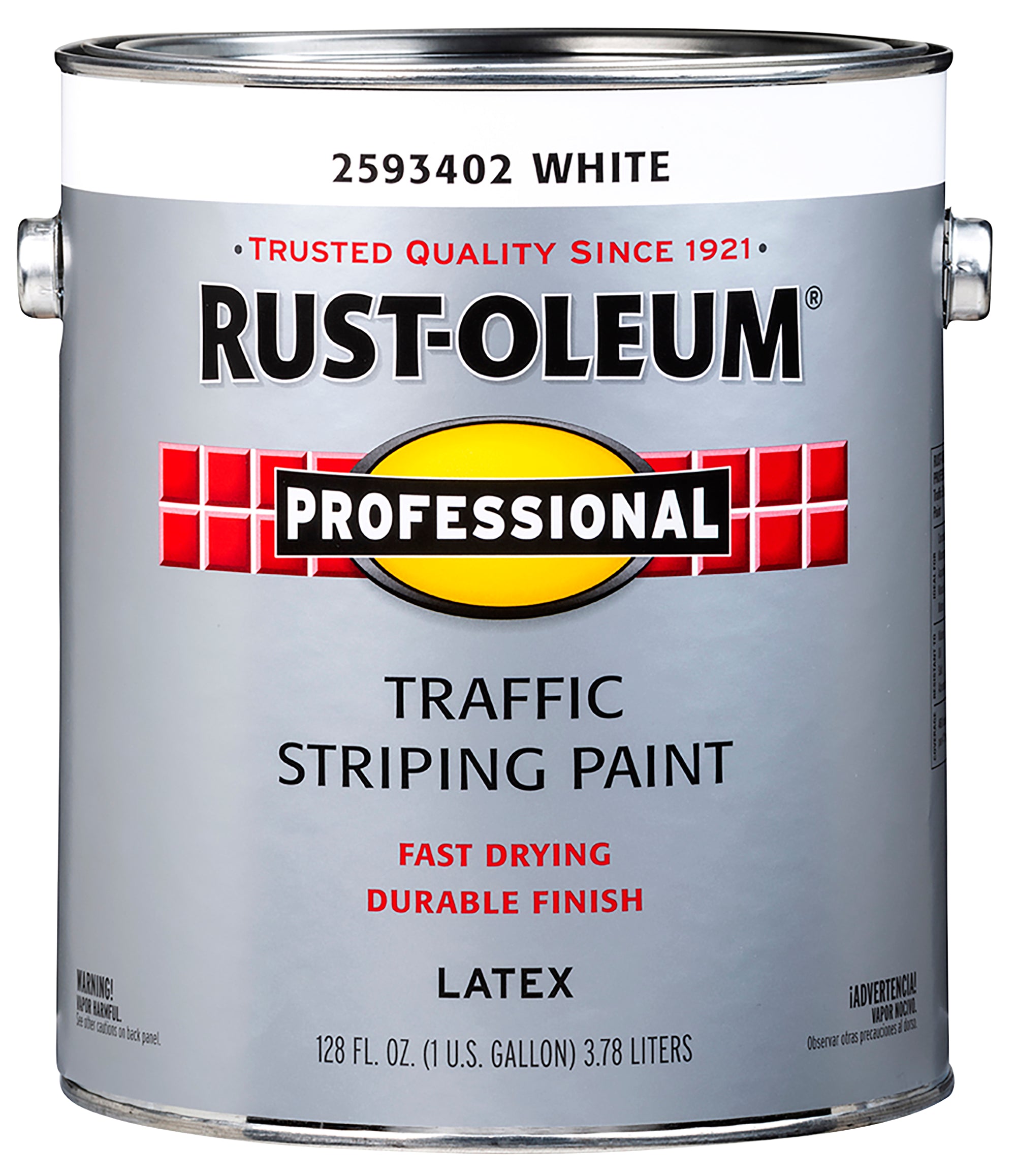 WHITE TRAFFIC STRIPING PAINT, 1 GAL