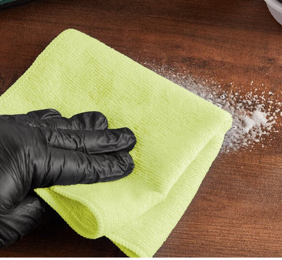 12" X 12" YELLOW MICROFIBER GENERAL CLOTH - 12/PACK