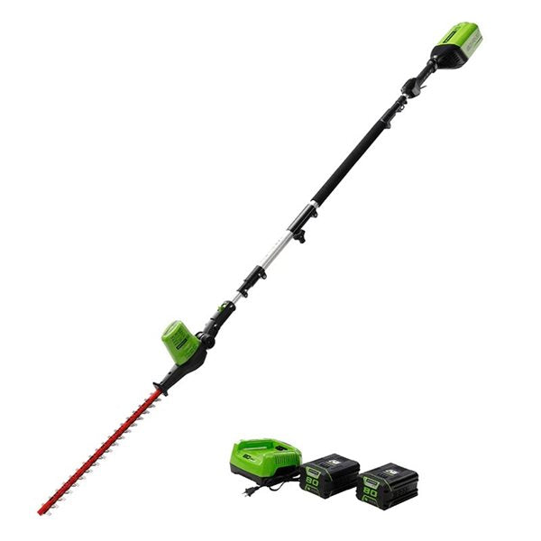 80V 2.0AH POLE HEDGE TRIMMER w/battery and charger