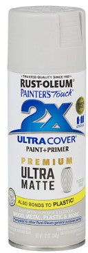 2X ULTRA COVER SPRAY, PERFECT GRAY , MATTE 12oz