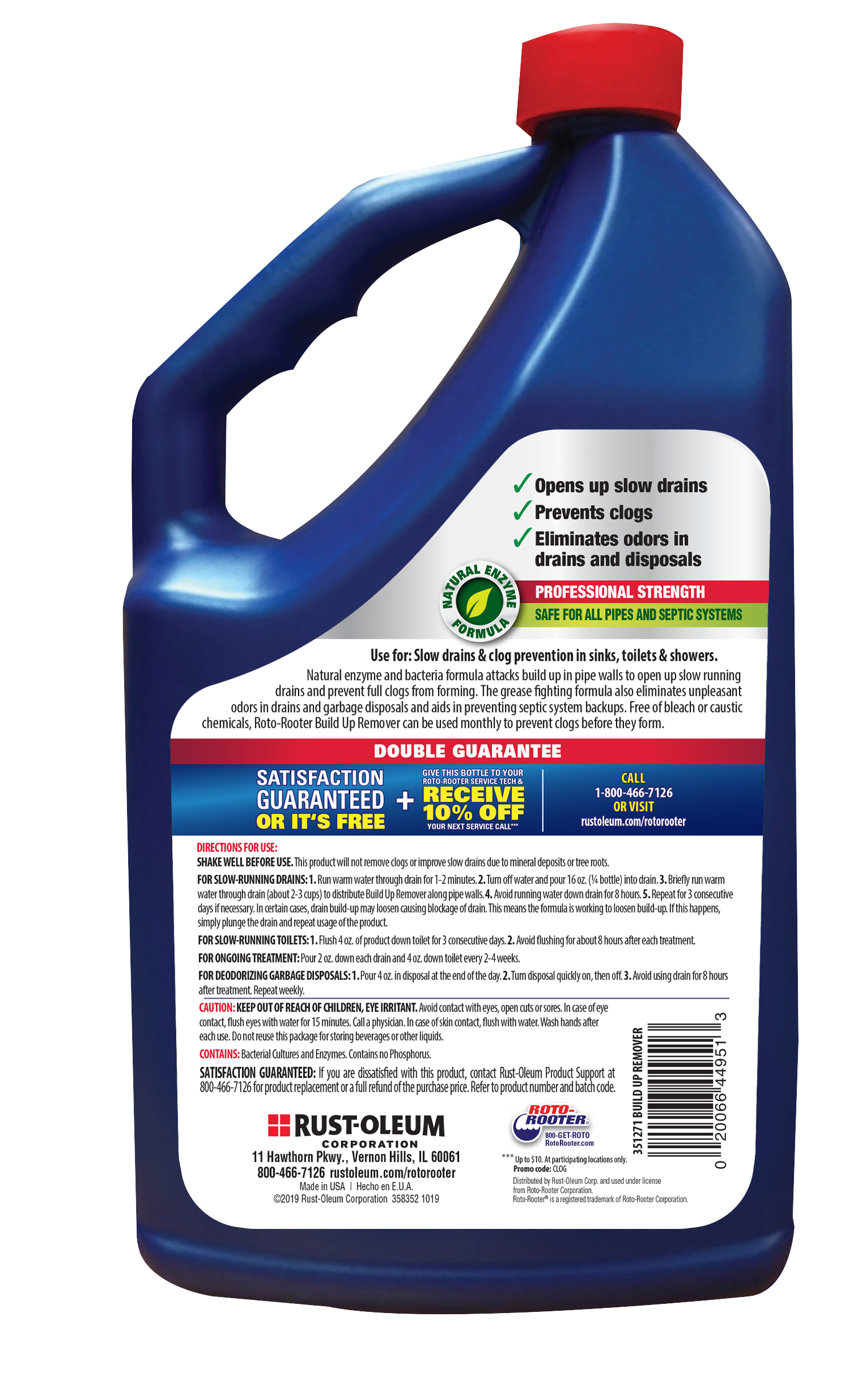 ROTO-ROOTER BUILD UP REMOVER, 64oz