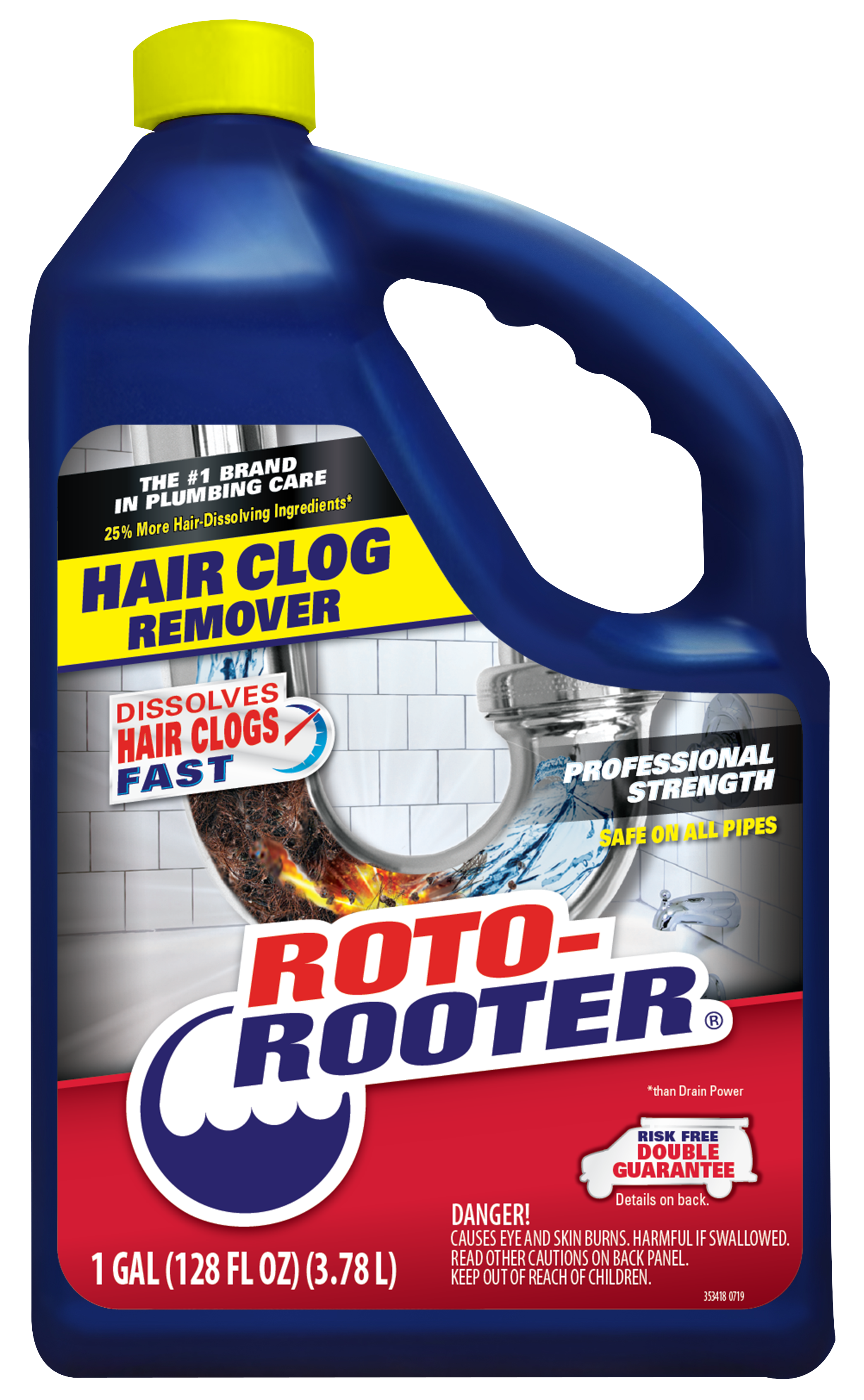 ROTO-ROOTER HAIR CLOG REMOVER, 1GAL