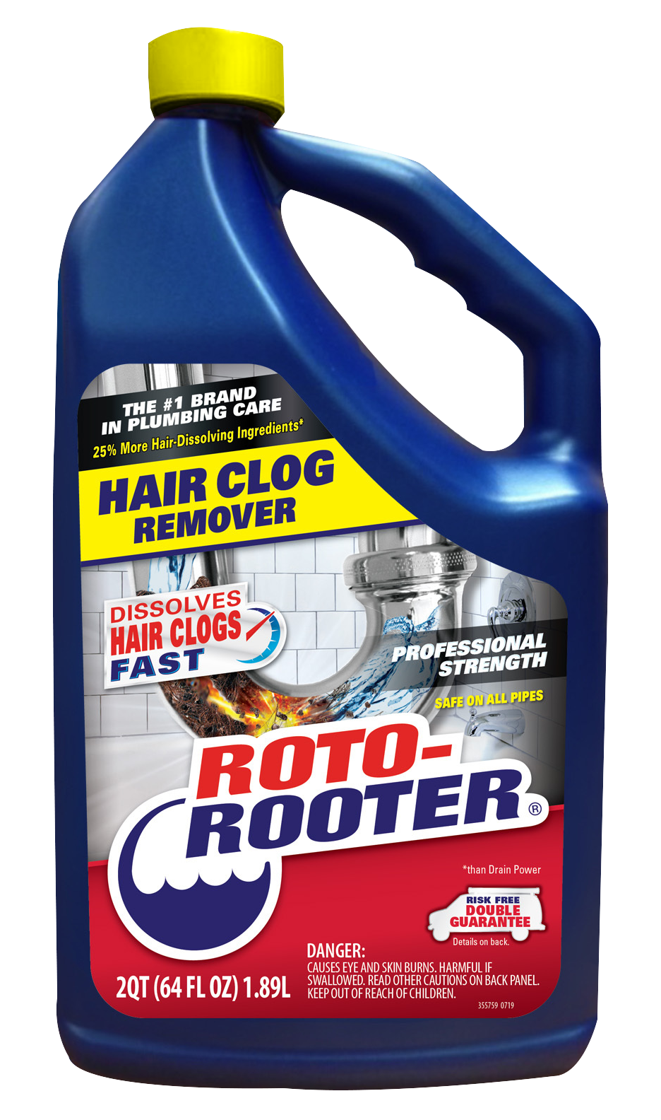 ROTO-ROOTER HAIR CLOG REMOVER, 64oz