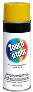 CANARY YELLOW GLOSS 10 OZ SPRAY PAINT, TOUCH'N-TONE