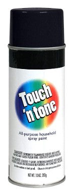 GLOSS BLACK 10 OZ SPRAY PAINT, TOUCH'N-TONE