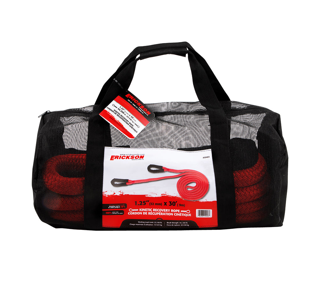 1-1/4" x 30' KINETIC ROPE, 44,200 LB BREAK STRENGTH