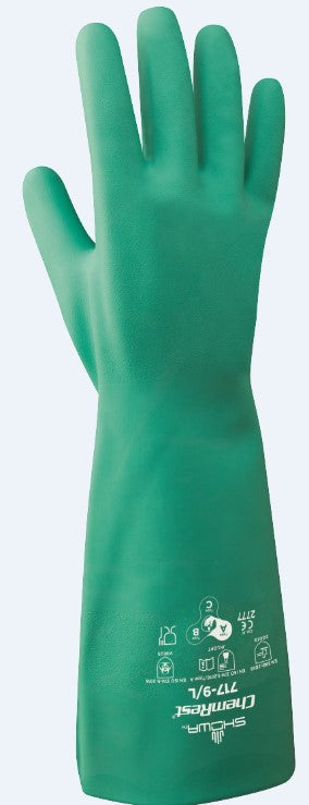 717 - MEDIUM 11 MIL, FULL NITRILE COATED, BISQUE GRIP