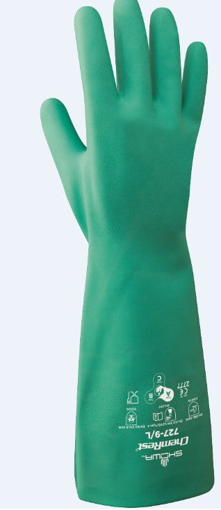 727-7 - SMALL 15 MIL, FULL NITRILE COATED, BISQUE GRIP