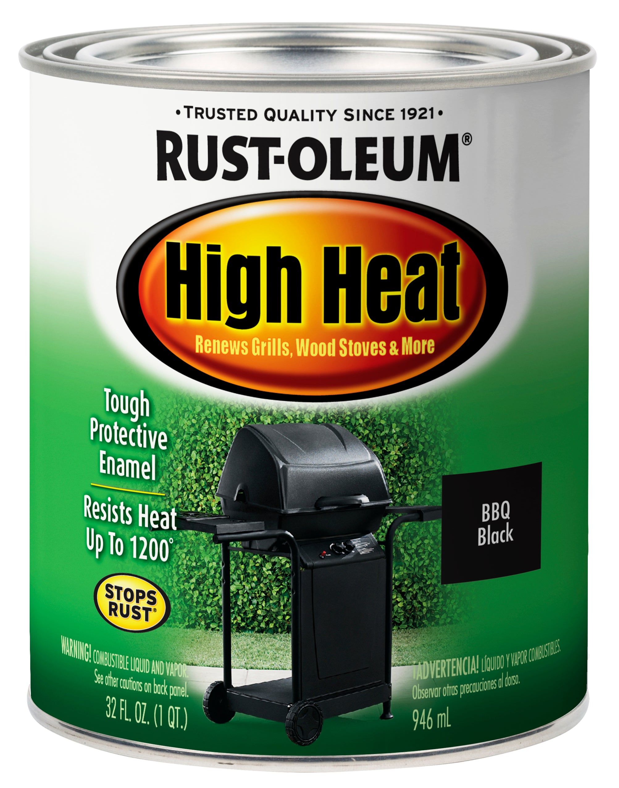 HIGH HEAT SATIN BAR-B-QUE BLACK QUART