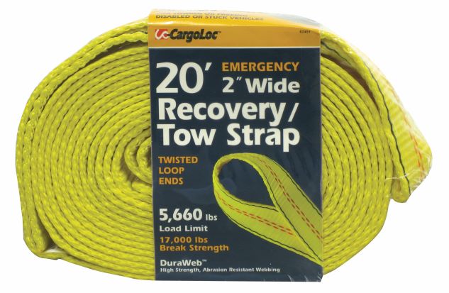 2" X 20' RECOVERY TOW STRAP