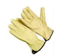 LG - FULL GRAIN DRIVER GLOVES W/KEYSTONE THUMB