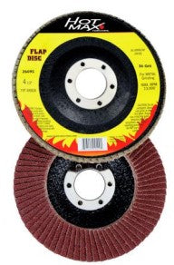 4 x 5/8" ARBOR FLAP DISC, 60 GRIT, BLUE ZIRCONIA