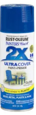 ULTRA COVER 2X GLOSS BRILLIANT BLUE SPRAY 12 OZ.