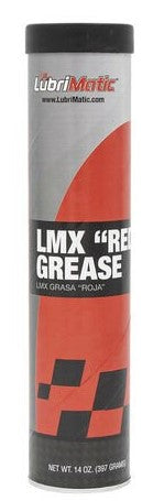 LUBRIMATIC LMX "RED" HIGH PERFORMANCE GREASE 14 OZ. CARTRIDGE