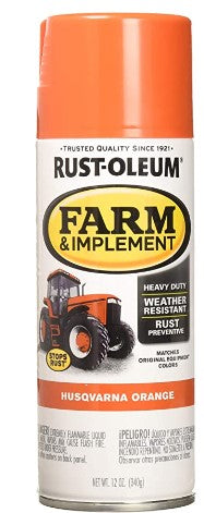 HUSQVARNA ORANGE GLOSS SPRAY 12 OZ.