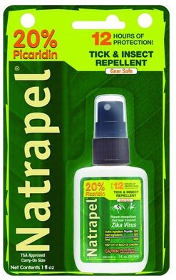 NATRAPEL PICARIDIN INSECT REPELLENT, 1 OZ. PUMP, CARDED