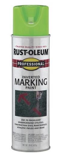 FLUORESCENT GREEN INVERTED MARKING PAINT 15 OZ.