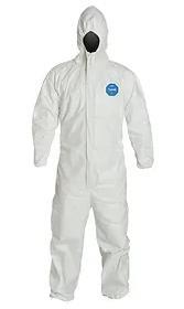 TYVEK 127, HOODED COVERALL, X-LARGE [25/BOX]