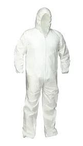 X-LARGE MICROPORUS COVERALL WITH HOOD, TUFF GUARD