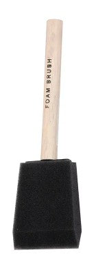 4" ECON FOAM BRUSH, WOOD HANDLE